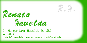 renato havelda business card