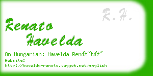 renato havelda business card